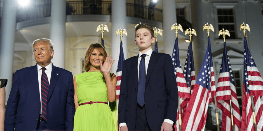 Trump calls for in-person schooling while touting teenage son's COVID-19 recovery
