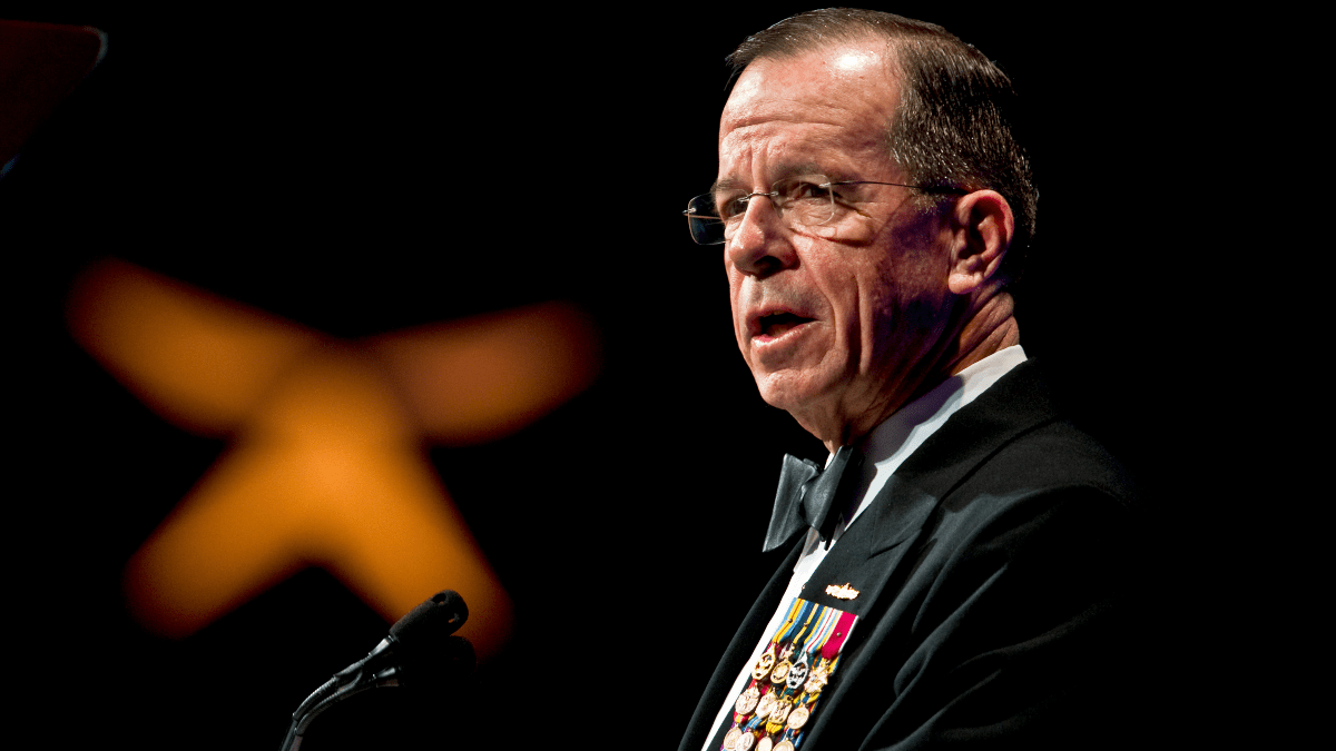 Former chairman of the Joint Chiefs of Staff and Admiral Mike Mullen