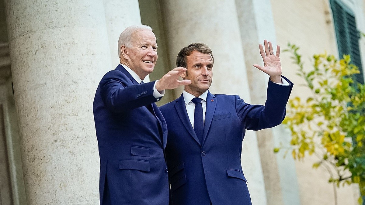 France President Macron and US President Biden