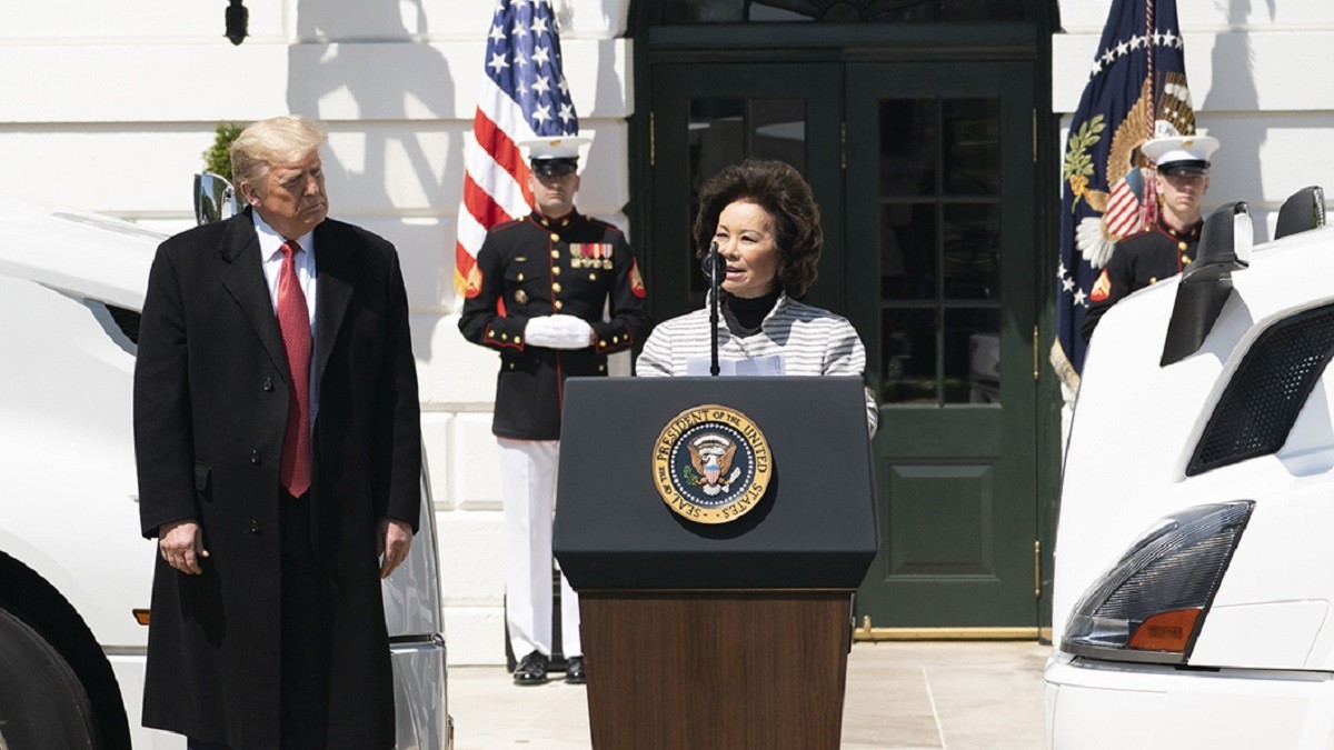 Elaine Chao and Trump
