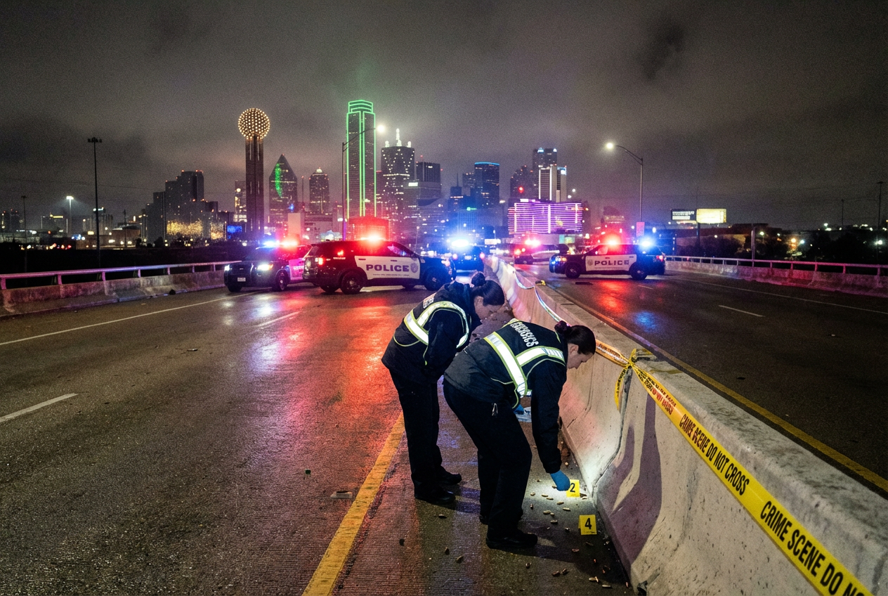Gunfire on Dallas Bridge Sparks Arrests Investigation