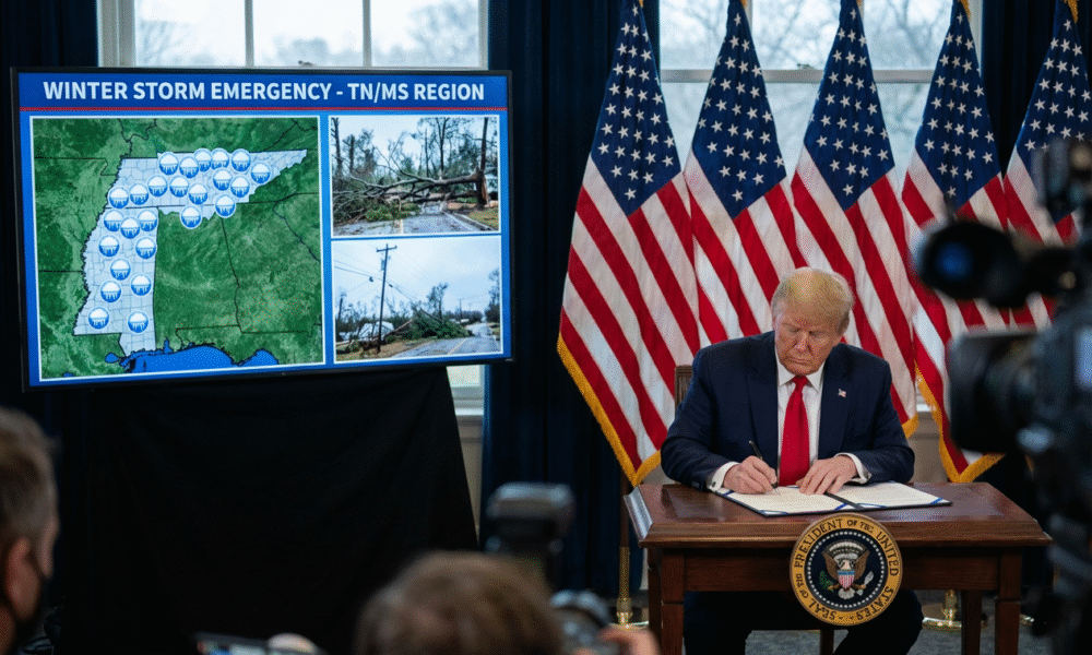 Trump Disaster Relief Spurs Southern Recovery Efforts
