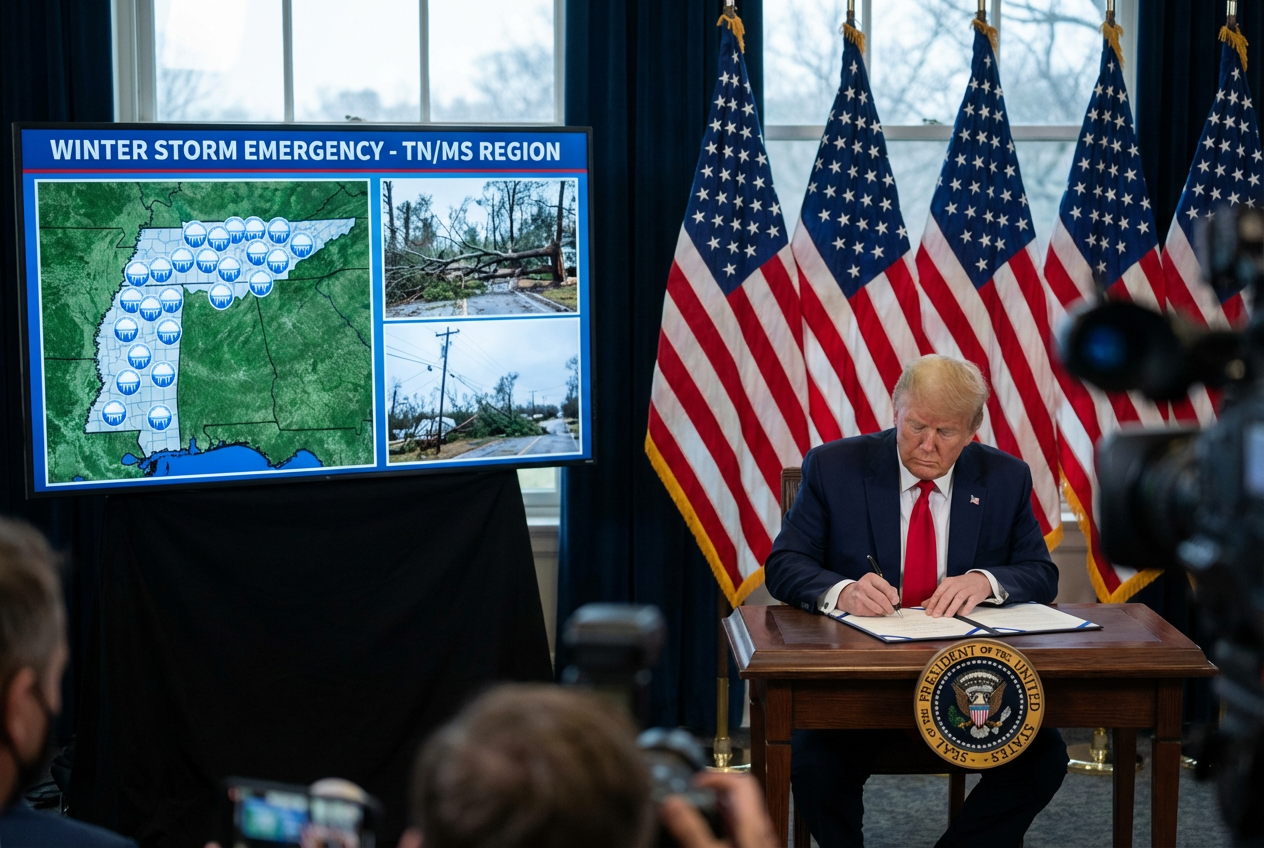 Trump Disaster Relief Spurs Southern Recovery Efforts