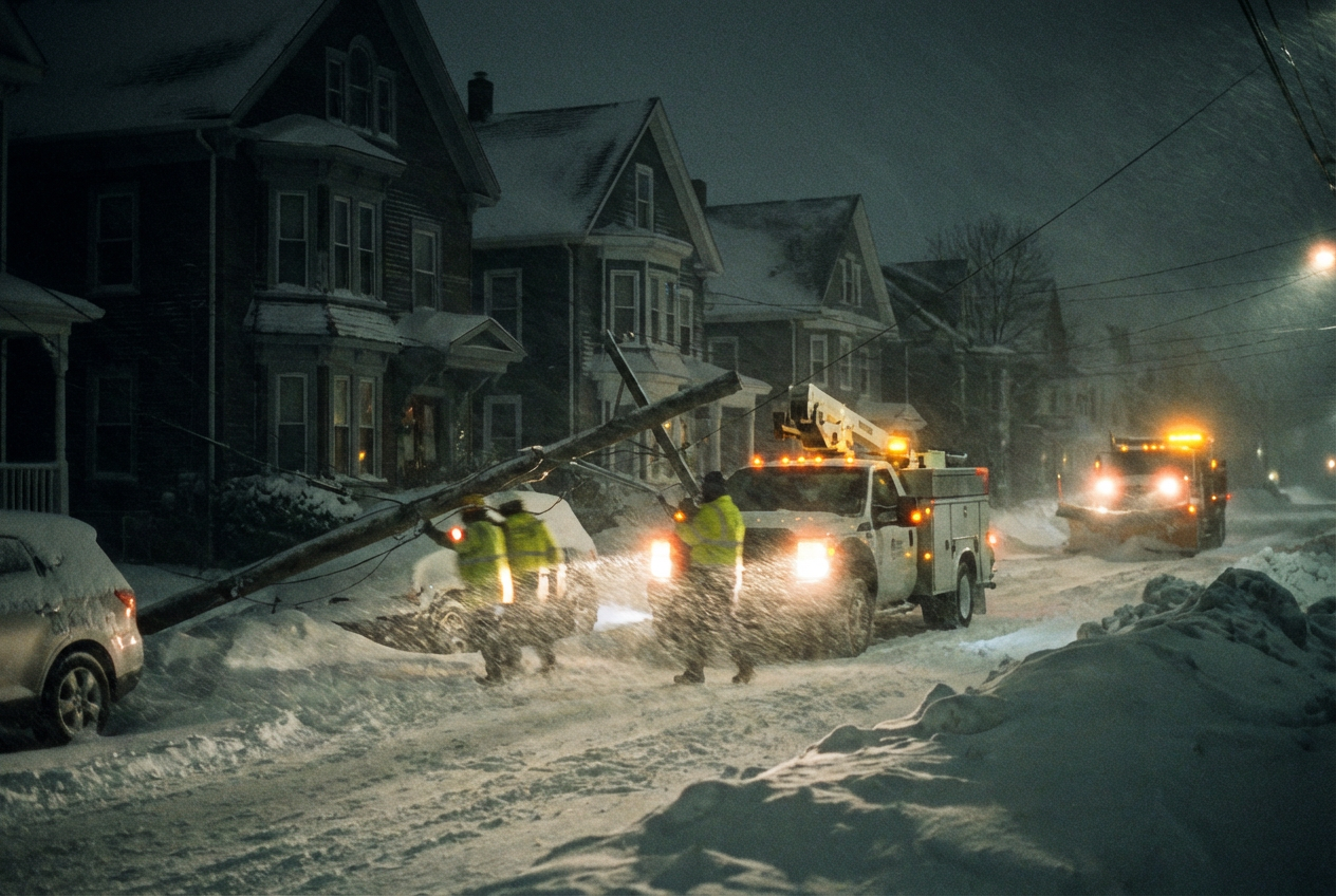 Northeast Faces Widespread Power Loss Amid Blizzard