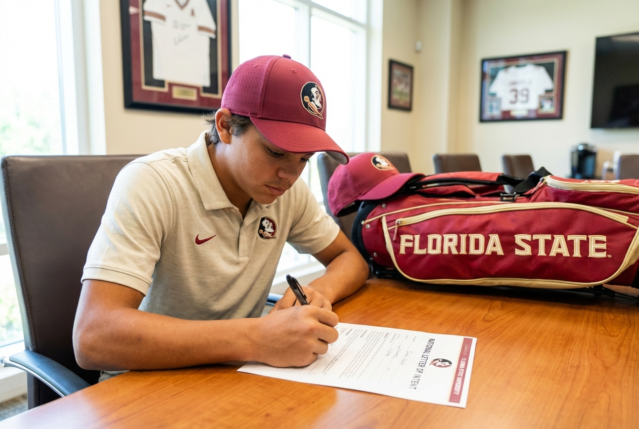 Charlie Woods Picks Rival School for College Golf