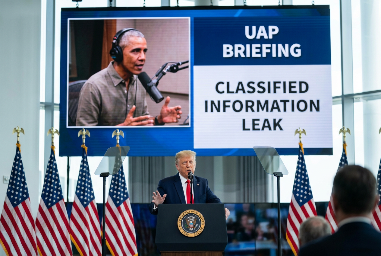 Trump Criticizes Obama Over Alien Disclosure Claims