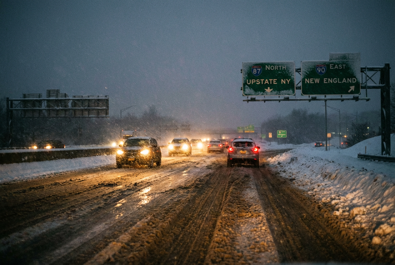 Snow Returns to Northeast Disrupting Travel Plans