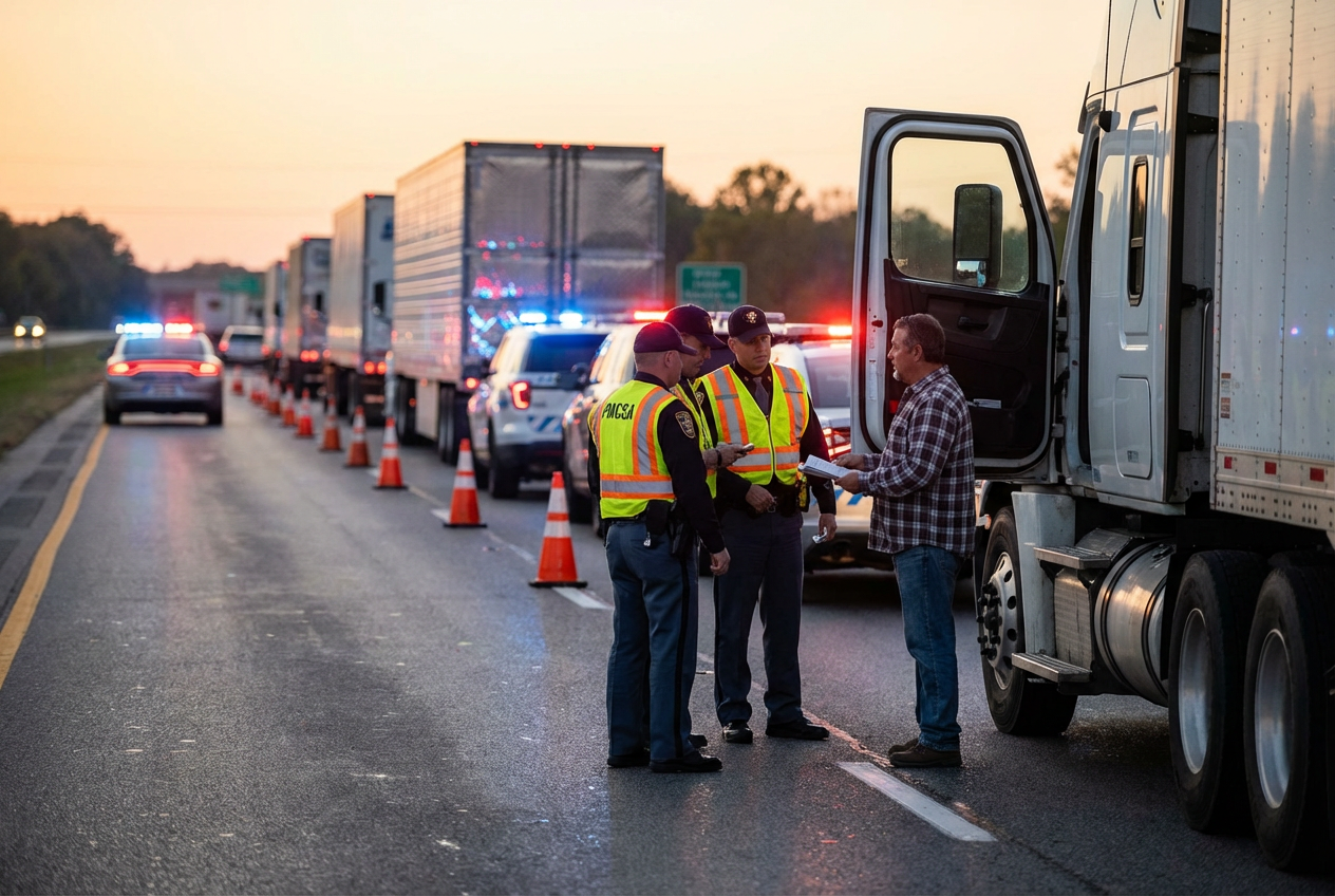Major Crackdown Removes Unqualified Truck Drivers Nationwide