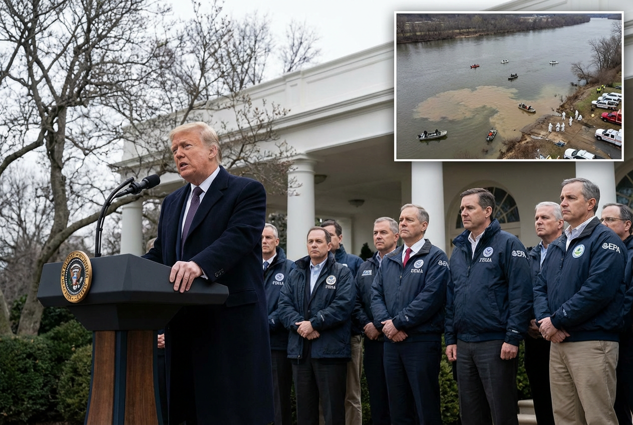 Democrats Attack Trump Over Potomac Cleanup Effort