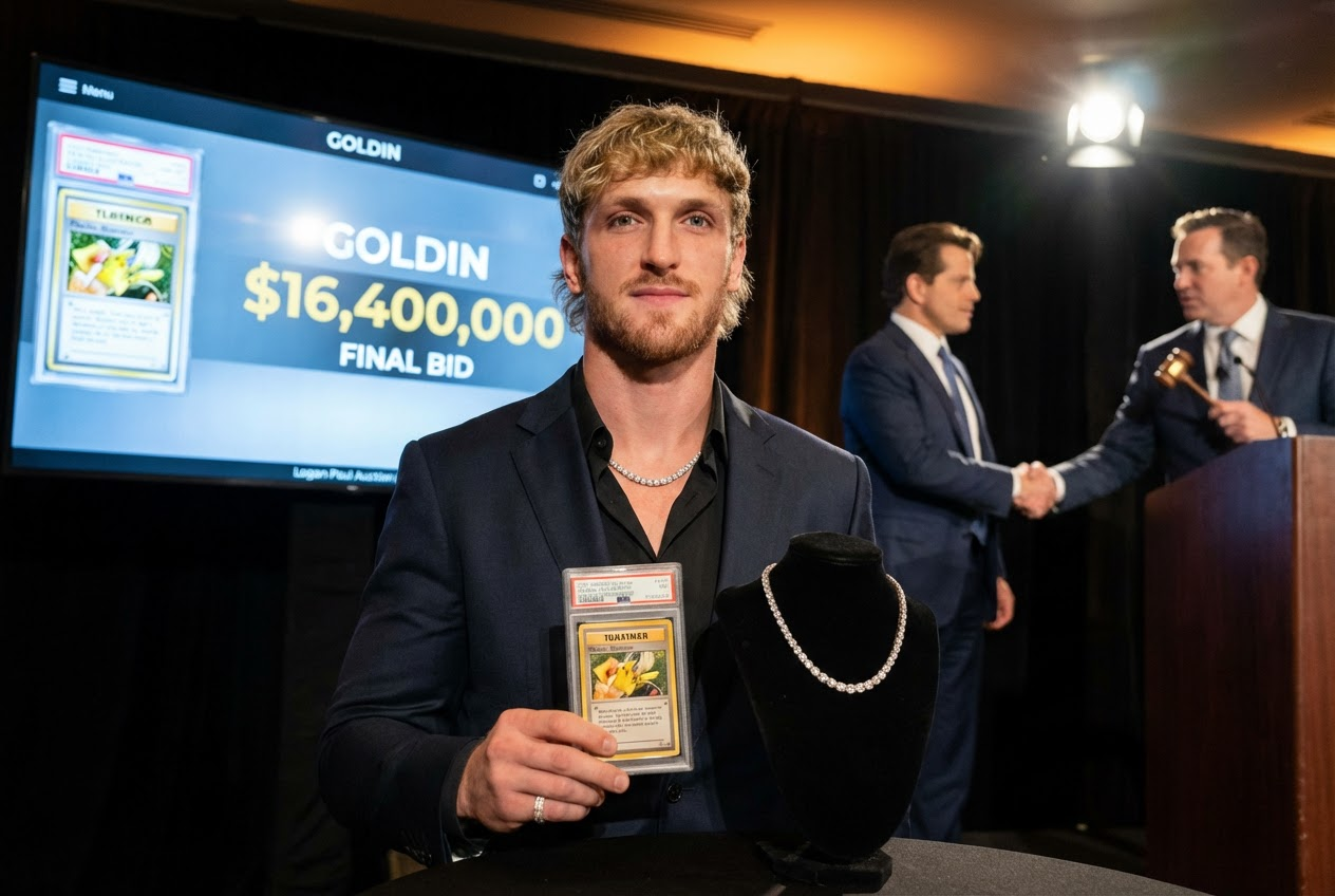 Logan Paul’s Pokémon Card Sets Auction Record