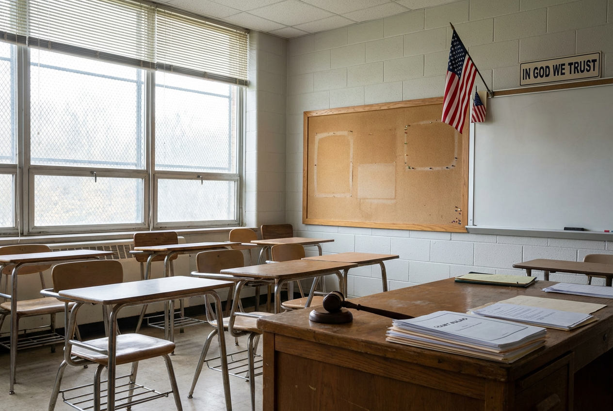 Arkansas Schools Caught in Legal Battle Over Ten Commandments Displays