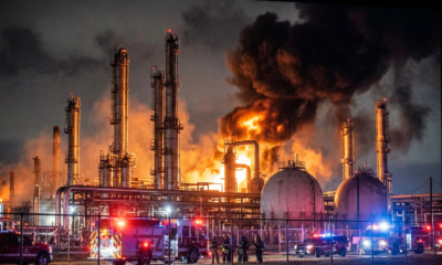 Sudden Explosion Sparks Massive Fire at Major Texas Oil Refinery, Community on Edge