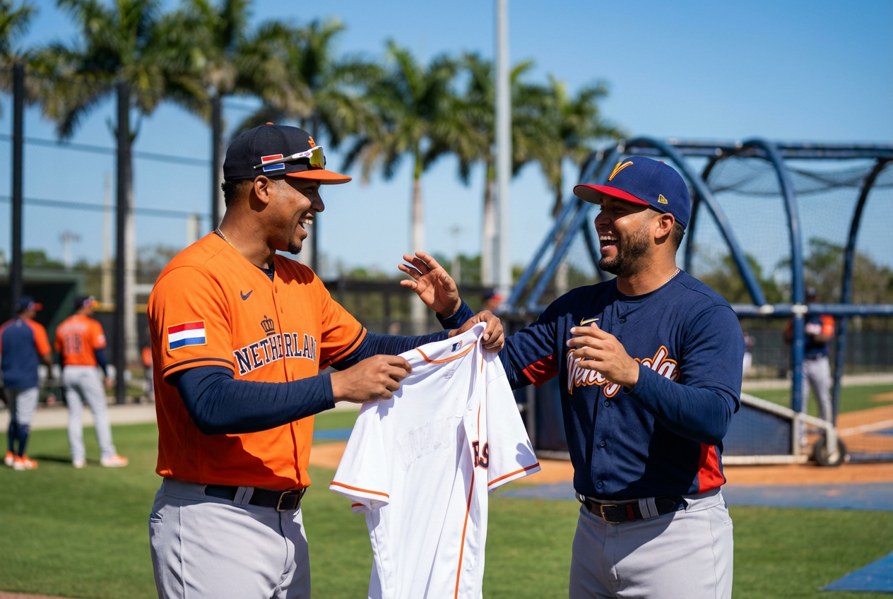 Braves Stars Trash-Talk WBC Jersey Bet