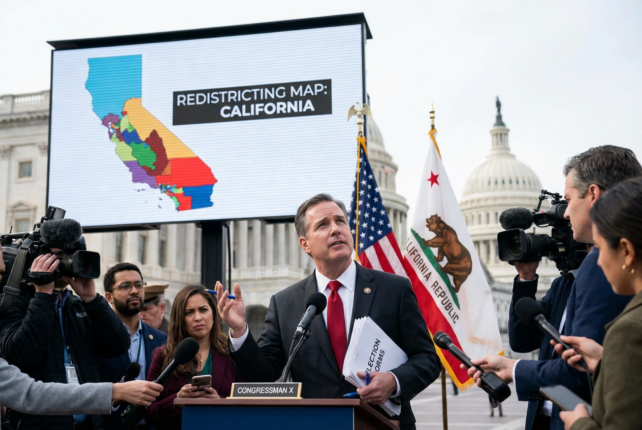 California Rep Ditches Party Affiliation in Bold Gerrymander Battle