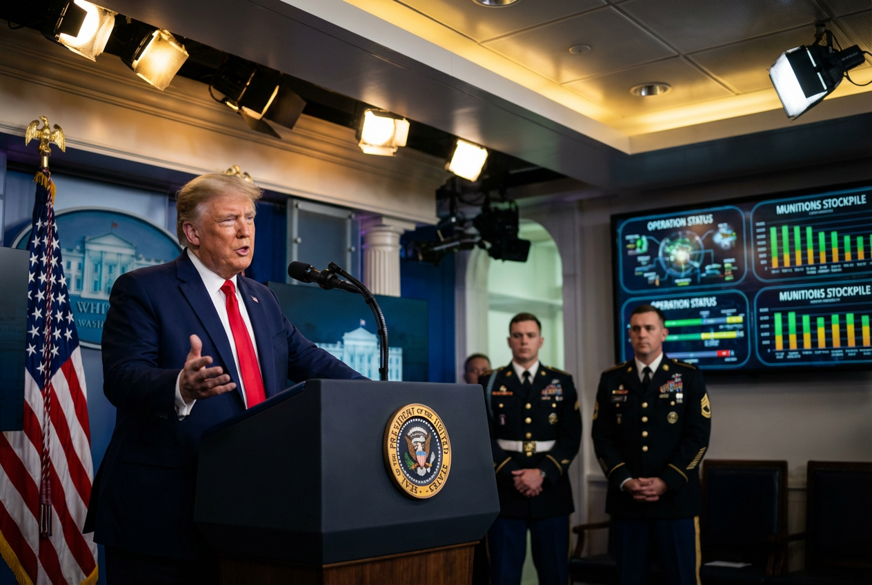 Trump Boasts Unlimited US Munitions Arsenal