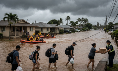 Jason Momoa flees his Oahu home as flooding turns disastrous