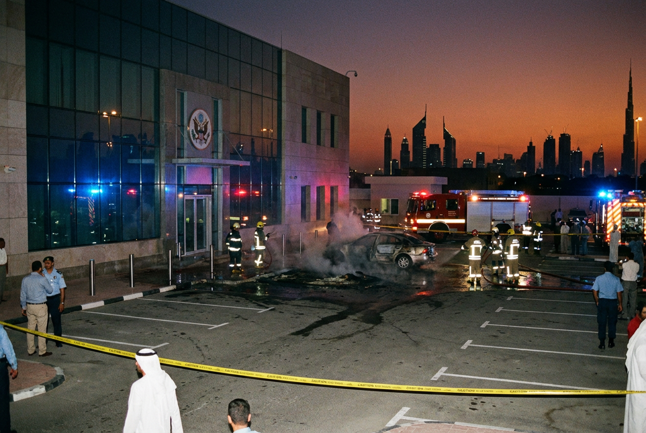 Iranian Drone Strikes US Consulate Dubai