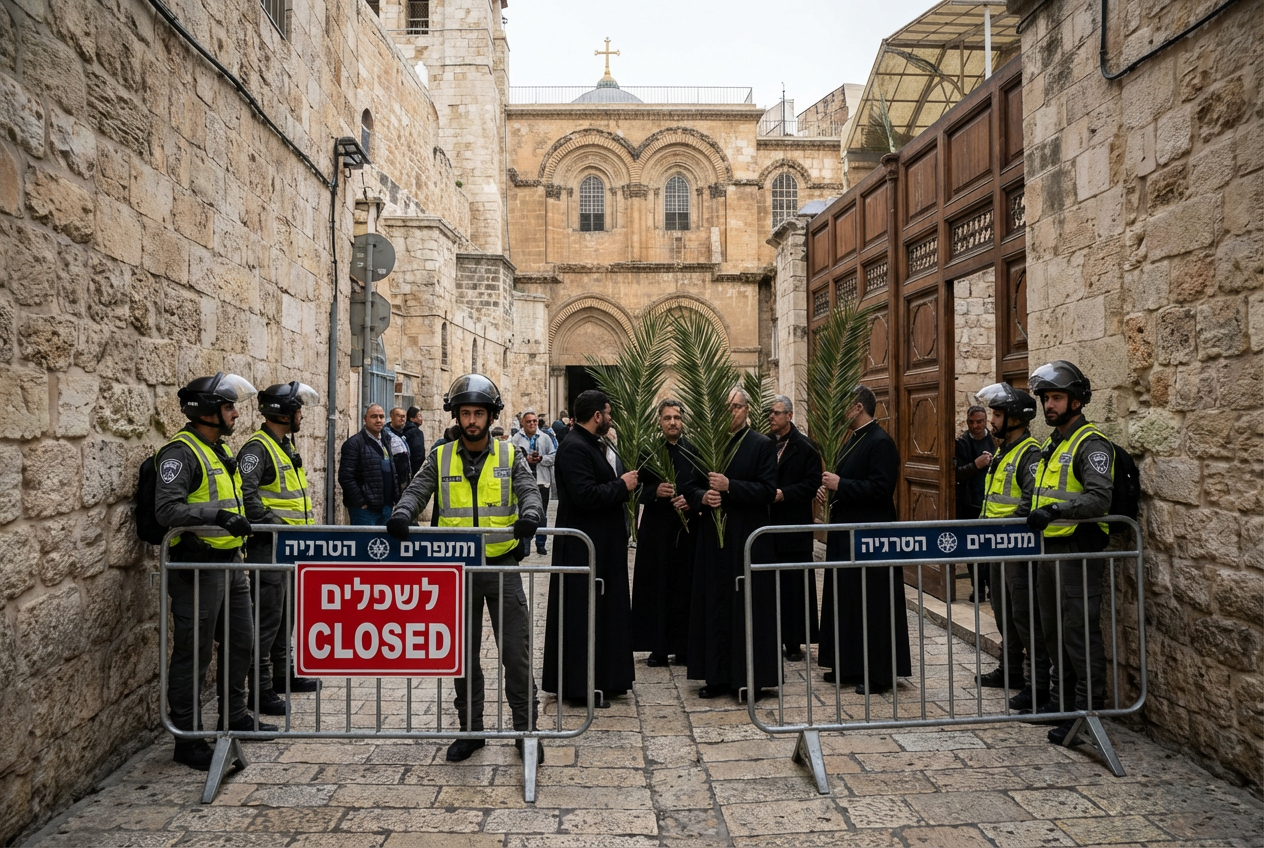 War Crackdown Disrupts Easter Celebrations in Jerusalem Holy Sites