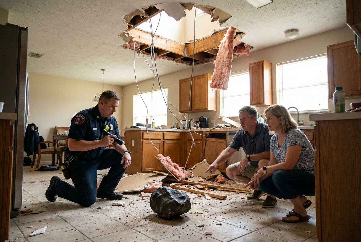 Shocking Sky Event Leaves Houston Home in Ruins