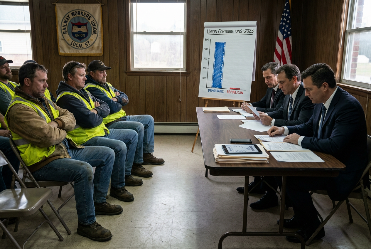 Railroad Union Accused of Betraying Trump's-Backing Workers With Democratic Agenda