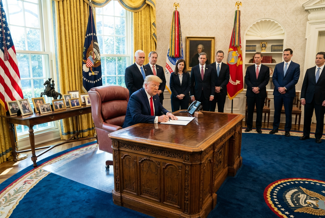 Trump’s Packed Oval Office Day Signals Major Policy Shifts Ahead