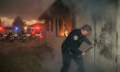 Deputy Kicks Door Off Hinges Amid Desperate House Fire Search