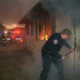 Deputy Kicks Door Off Hinges Amid Desperate House Fire Search