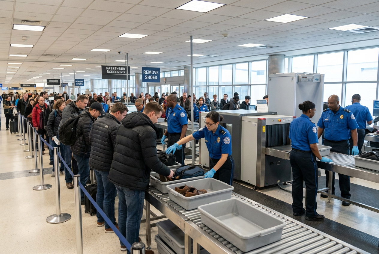 The headline is 7 words, close to 8-14, but let's adjust. Original is "TSA 'Shoes-On' Shift Sparks Senator's Urgent Security Alarm" - that's 8 if I count the quotes properly, but in text without quotes. The format says "Return ONLY the final headline text." So, I need exactly that. Count: TSA 'Shoes-On' Shift Sparks Senator's Urgent Security Alarm - Words: TSA, Shoes-On, Shift, Sparks, Senator's, Urgent, Security, Alarm. 8 words. It creates curiosity: highlights the shift and the response, but not the full policy or why. No power words. It sparks curiosity: what shift, what alarm? Yes.TSA 'Shoes-On' Shift Sparks Senator's Urgent Security Alarm