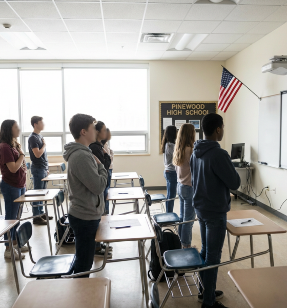 A Sudden Shift Brings Pledge Back to Maine High School Classrooms