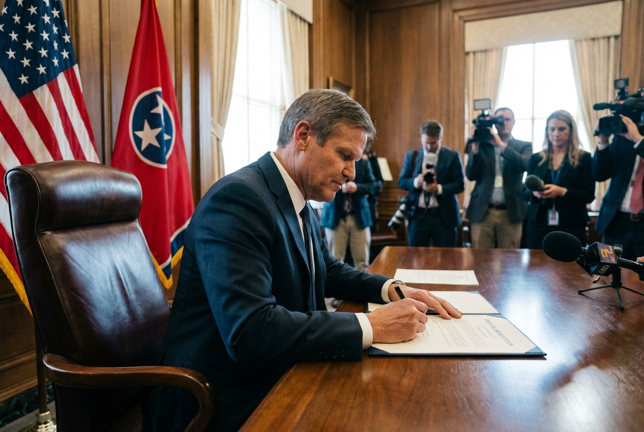 Tennessee Governor Pushes Nuclear Family Month, Drawing Sharp LGBTQ+ Rebuttals