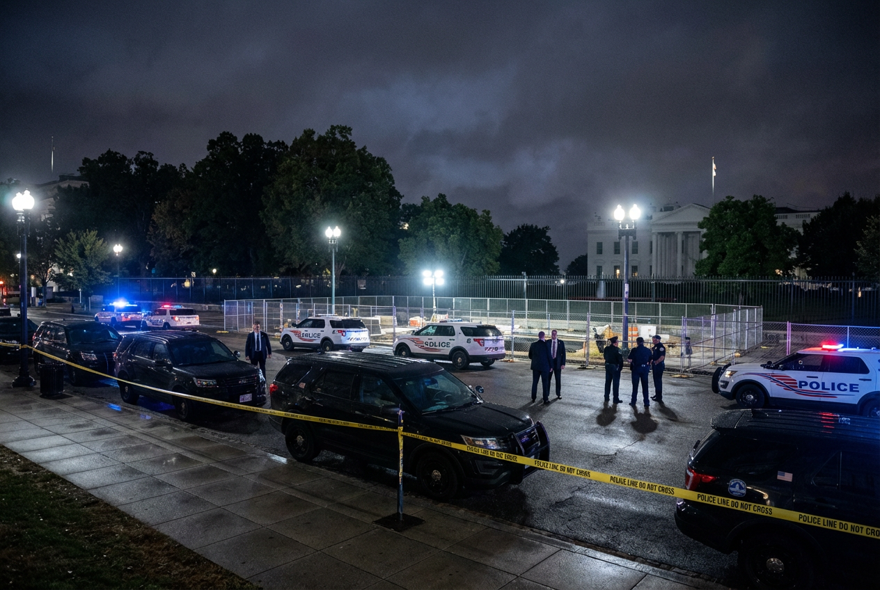 Late-Night Gunfire Near White House Sparks Secret Service Probe, Blocks Sealed
