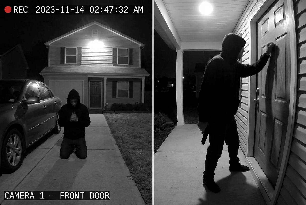 Ohio Family Flees Terrifying Driveway Threat from Knife-Wielding Intruder